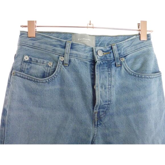 Everlane Original Cheeky Blue Jean 24 Crop - Picture 2 of 8